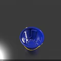Daily Life Product Blue Bucket With Yellow Handle And Unique Base Design