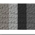 Textured Bedroom Accent Wall Design With Stone Like Panels And Neutral Color Variations