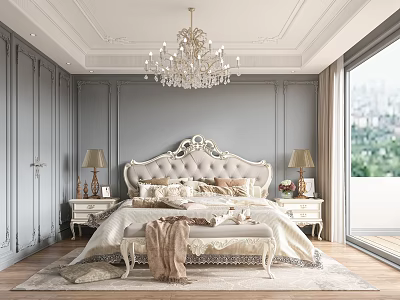 French Bedroom 3d model