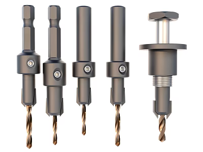 High Quality Metal Hardware Tools Drill Bits In Various Sizes For DIY Projects 3d model