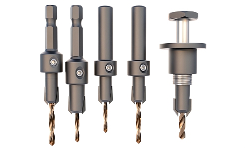 Countersunk Drill Tools Drill Hardware Tools 3d model