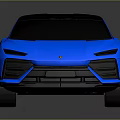 Modern Blue Sports Car With Black Roof And Sleek Aerodynamic Body Design
