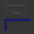 Modern White Decorative Building Component With Curved Design And Smooth Surface