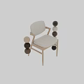 Modern Wooden Frame Dining Chair With Light Colored Seat Backrest And Color Options