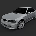 Silver BMW Two Door Sports Car With Sporty Design And Alloy Wheels