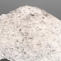 White Granular Mineral Powder With Fine Texture And Small Particles 3d model