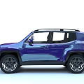 Purple Compact SUV Car with Roof Rack Front Grille and Modern Exterior Design