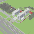 Architectural Design of Chinese Public Security Bureau 3d model