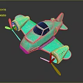 Futuristic Turquoise Spacecraft With Black Cockpit And Red Propellers For Cosmic Exploration