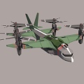 military transport aircraft vertical take-off and landing tilt rotor aircraft special operations air and sea aircraft 3d model