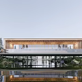 Modern Covered Bridge Landscape Covered Bridge Landscape Bridge Modeling Bridge Arch Bridge pedestrian bridge 3d model