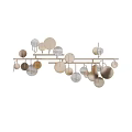 Modern Geometric Wall Decor With Circular Abstract Metal Hanging Designs