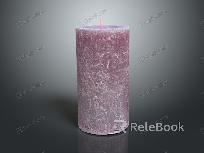 Modern Candle Lighting Supplies Purple Candle Red Candle White Candle Dinner model