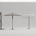 Stylish Outdoor Canopy Umbrella Multiple Foldable Designs with Neutral Colors and Sturdy Base