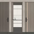 Modern Hinged Doors In Interior Design With Wooden Glass Panels Sleek Lines And Handles