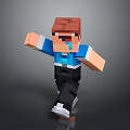 The picture mainly shows a Minecraft-style character and does not contain key information about furniture, so it is impossible to generate an English title with "furniture" as the main body in line with the requirements.