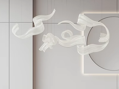 Modern chandelier 3d model