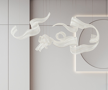 Modern chandelier 3d model