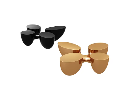 Light Luxury Coffee Table 3d model