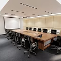 Modern Conference Room 3d model