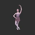 A Woman In Pink Ballet Tutu Performing Graceful Dance Pose On Black Background