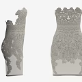 Elegant Strapless Lace Dress With Intricate Floral Patterns And Fitted Design