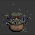 Game Movie Insectoid Character With Yellow Body Green Exoskeleton Wings And Transparent Ring