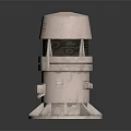 Industrial Equipment with cylindrical body mesh structure base support and top circular cover