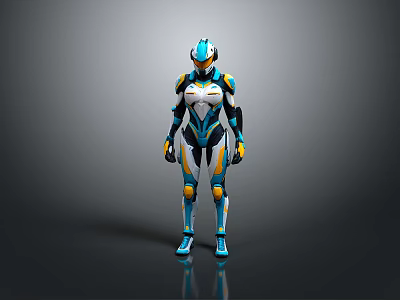 Robot Assistant Small Robot Butler Robot Butler Figure Game Figure 3d model