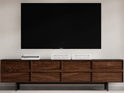 Log wind TV cabinet model