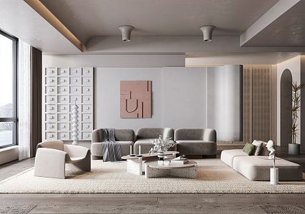 modern living room 3d model