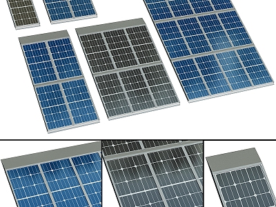 Solar panels 3d model