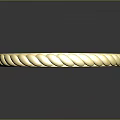 Elegant Gold Braided Texture Ring Delicate Fashion Accessory For Daily Wear