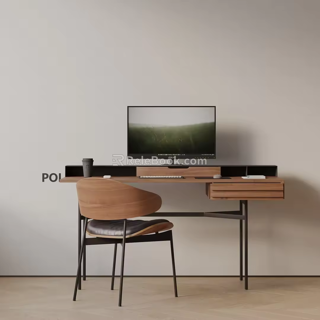 Modern Bookshelf 3d model