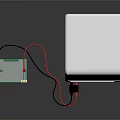 Laboratory Power Supply Equipment With Green Lid Tank Connected Wires And Digital