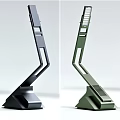 Modern Foldable Desk Lamps With Metal Frame Adjustable Arm And Stable Base 3d model