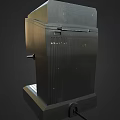 Modern Black Espresso Coffee Machine Stylish Kitchen Appliance For Home 3d model