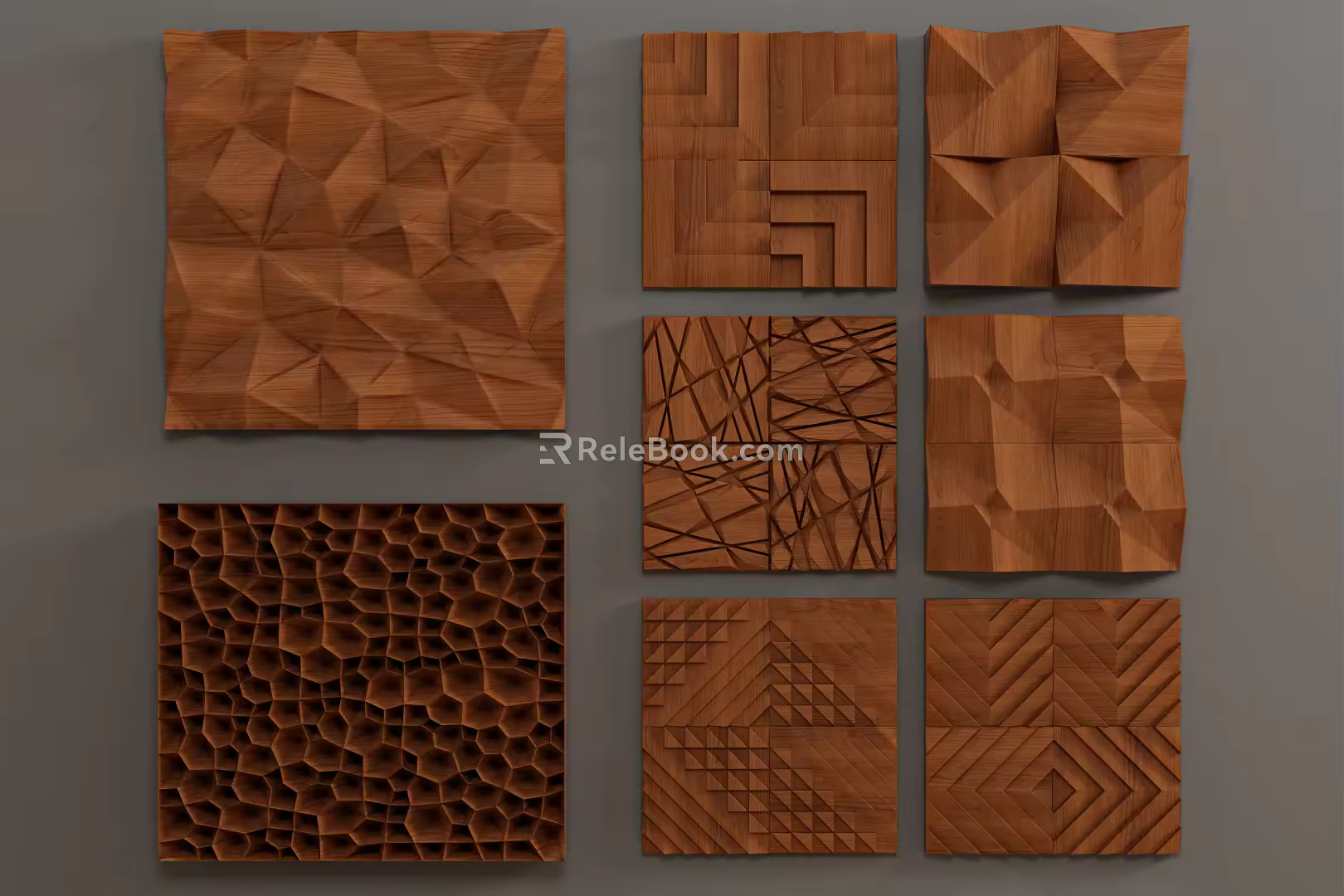 Modern wall background wall modeling decorative wall 3d model