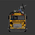 Modern School Bus Lifaving Bus Ambulance Armed School Bus 3d model
