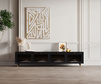 French TV cabinet 3d model