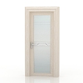 Jianou solid wood door interior door door 3d model