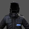 LAPD Police Black Uniform Jacket With Tactical Design And Official Badge