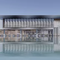 Modern Sales Office Architecture Exhibition Hall Architecture Art Gallery Architecture 3d model
