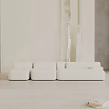 Three-seat sofa 3d model