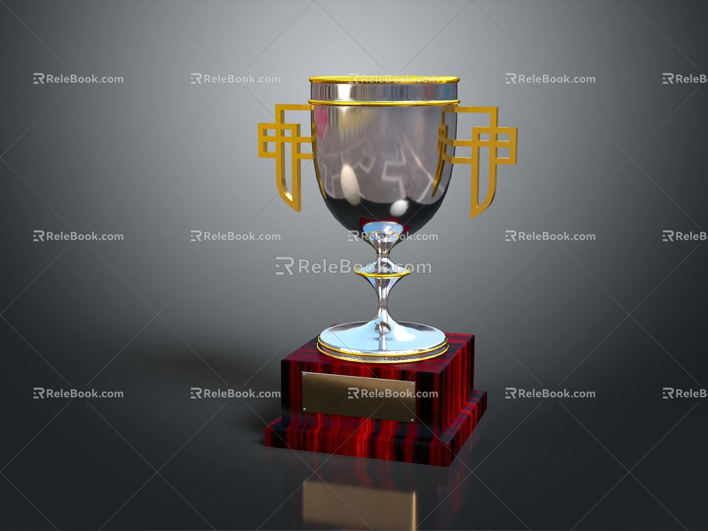 Modern Trophy World Cup Soccer Trophy Champions Trophy Gold Cup 3d model