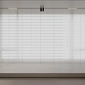 Modern Minimalist Interior With White Venetian Blinds And Natural Light