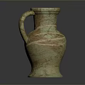 Traditional Hand Carved Ceramic Vase With Intricate Patterns And Textured Surface