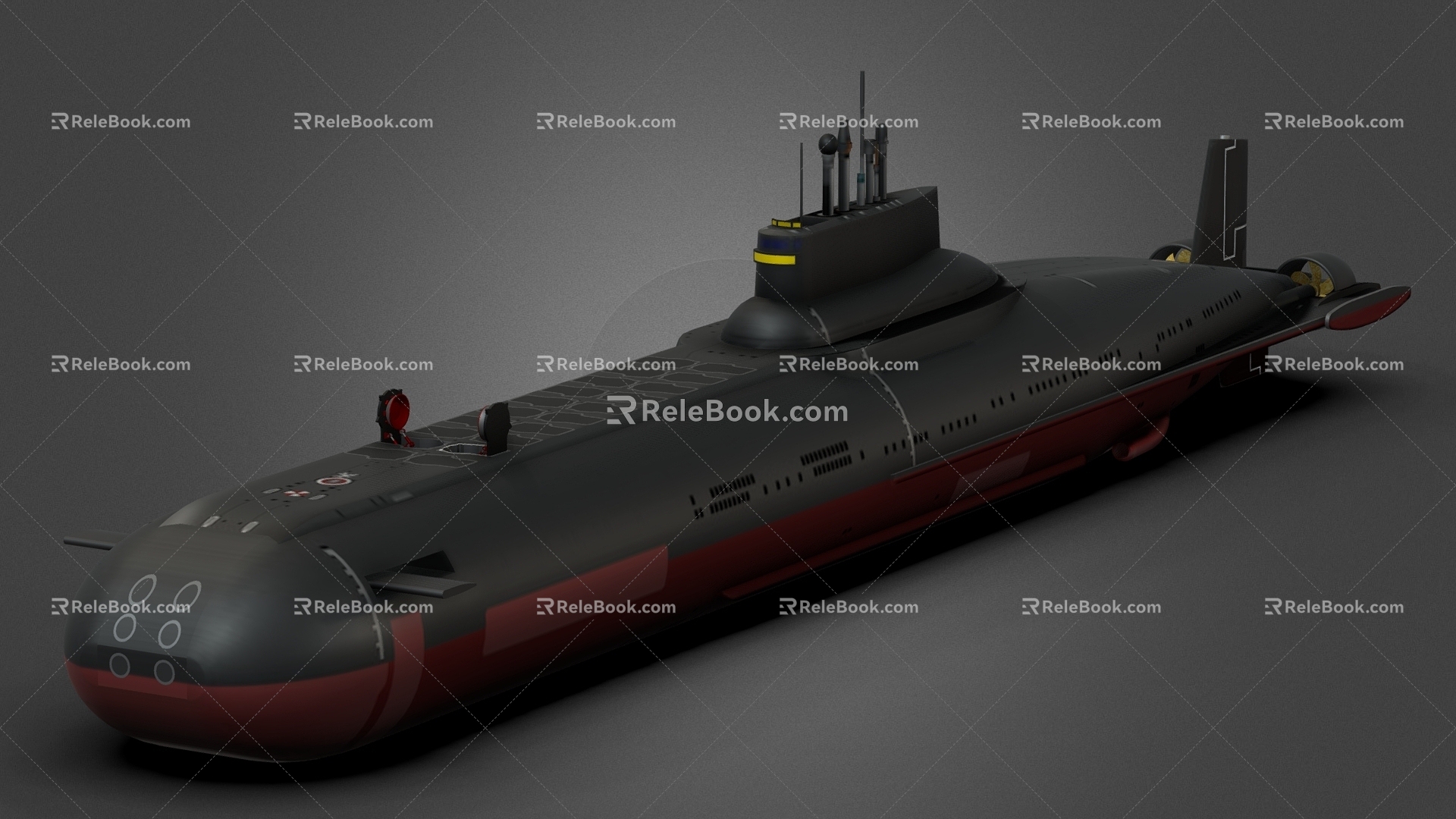 North Wind God Submarine Nuclear Submarine 3d model