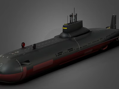North Wind God Submarine Nuclear Submarine 3d model