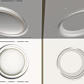 Circular suspended ceiling 3d model